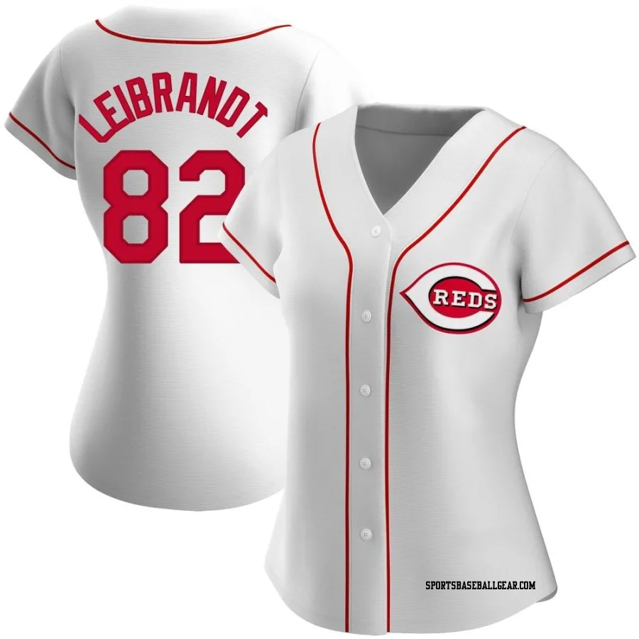 Brandon Leibrandt Women's Cincinnati Reds White Authentic Home Jersey