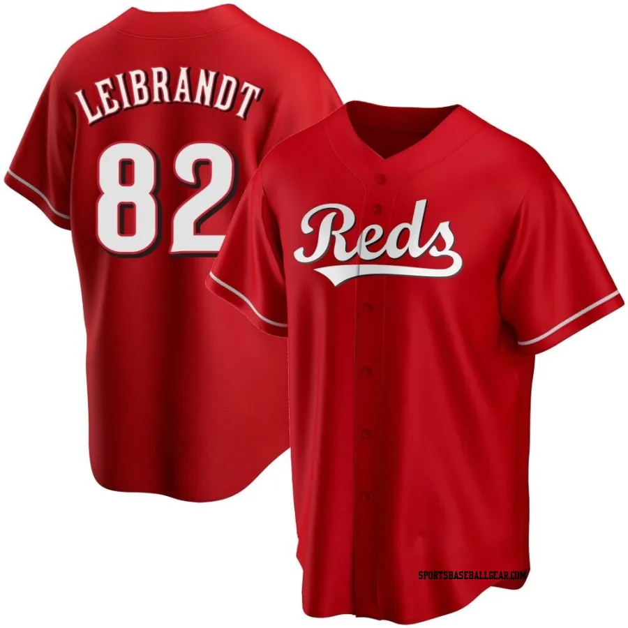 Brandon Leibrandt Youth Cincinnati Reds Red Replica Alternate Jersey