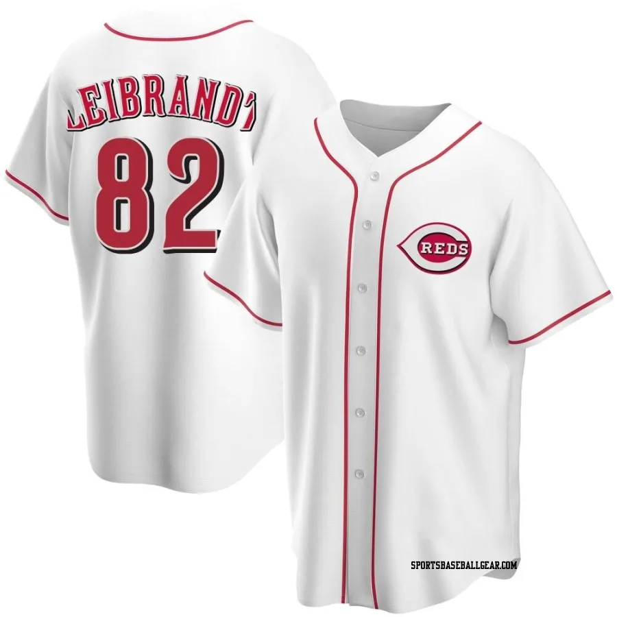 Brandon Leibrandt Youth Cincinnati Reds White Replica Home Jersey