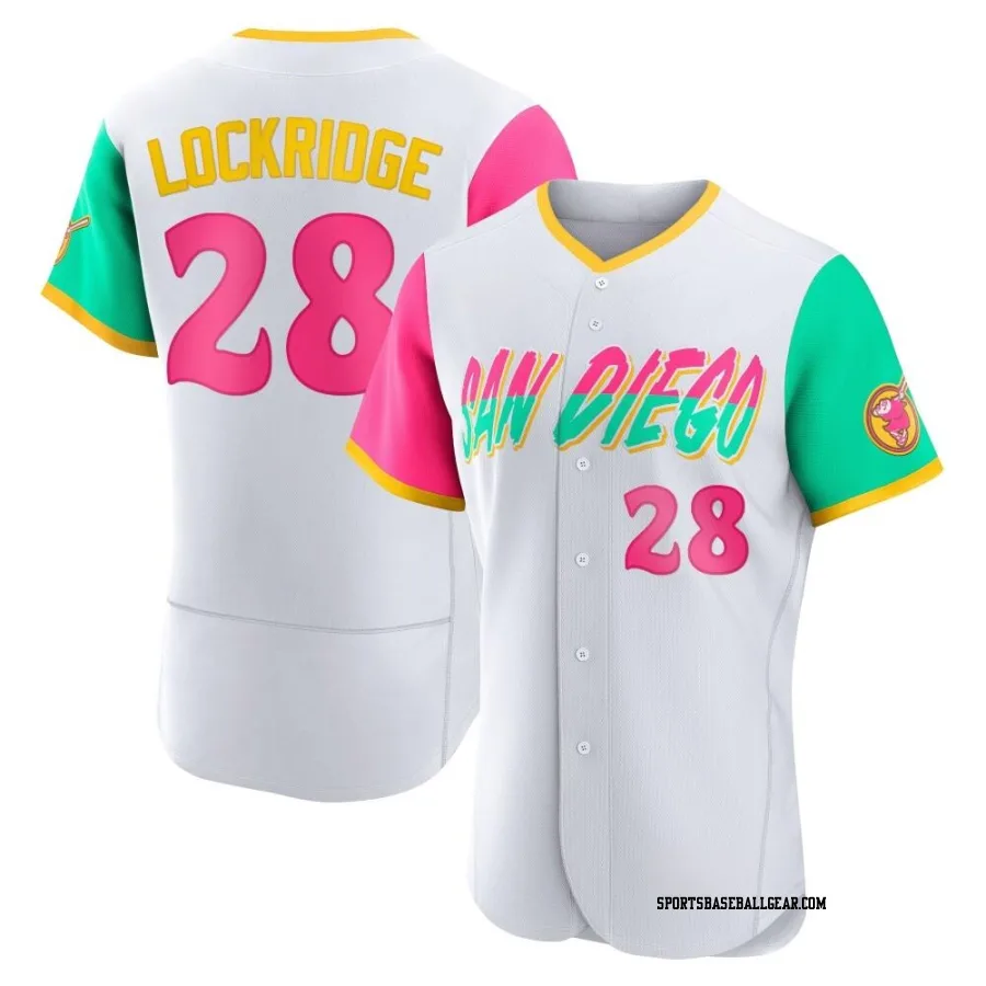 Brandon Lockridge Men's San Diego Padres White Authentic 2022 City Connect Jersey