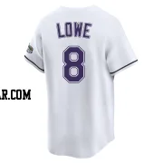 Brandon Lowe Youth Tampa Bay Rays White Limited Throwback Cooperstown Jersey