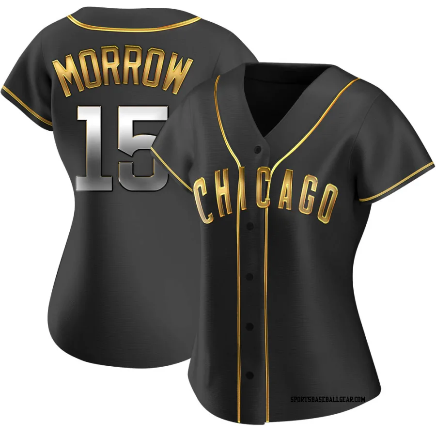 Brandon Morrow Women's Chicago Cubs Black Golden Replica Alternate Jersey