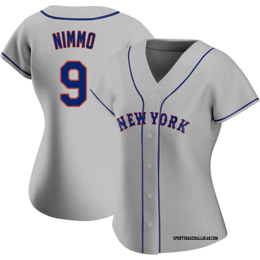 Brandon Nimmo Women's New York Mets Gray Authentic Road Jersey
