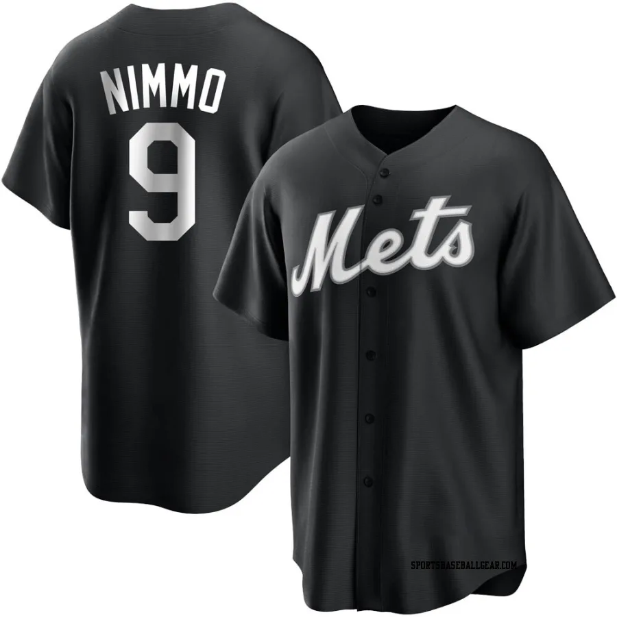 Brandon Nimmo Youth New York Mets Black/White Replica Jersey