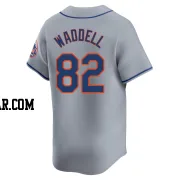Brandon Waddell Men's New York Mets Gray Limited Away Jersey