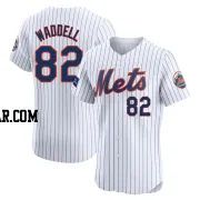 Brandon Waddell Men's New York Mets White Elite Home Patch Jersey