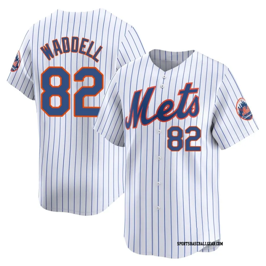 Brandon Waddell Youth New York Mets White Limited Home Jersey
