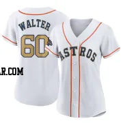 Brandon Walter Women's Houston Astros Gold Replica White 2023 Collection Jersey