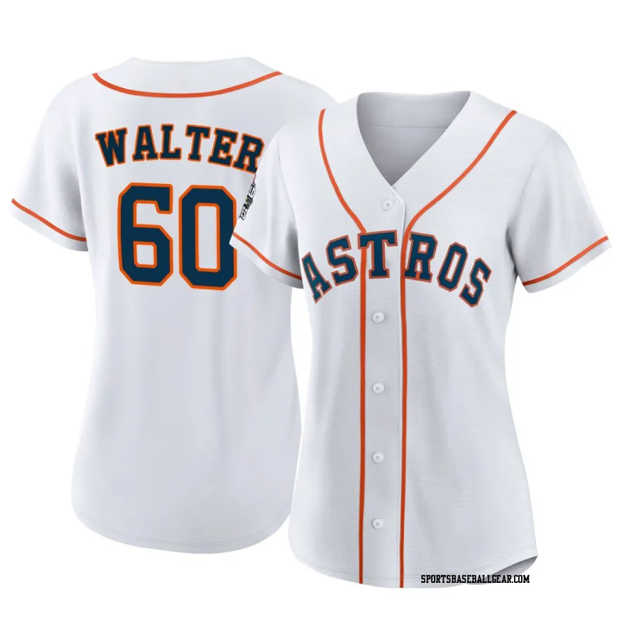 Brandon Walter Women's Houston Astros White Replica 2022 World Series Home Jersey
