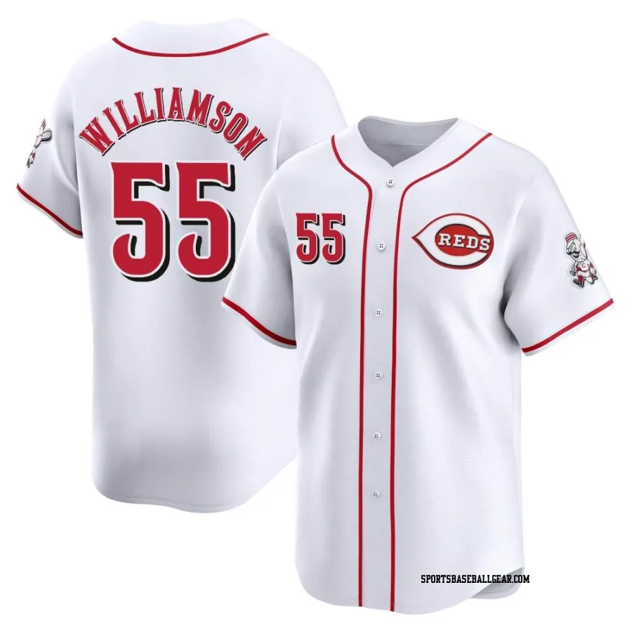 Brandon Williamson Men's Cincinnati Reds White Limited Home Jersey