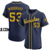 Brandon Woodruff Men's Milwaukee Brewers Navy Elite Alternate Jersey