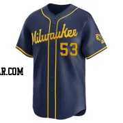 Brandon Woodruff Men's Milwaukee Brewers Navy Limited Alternate Jersey