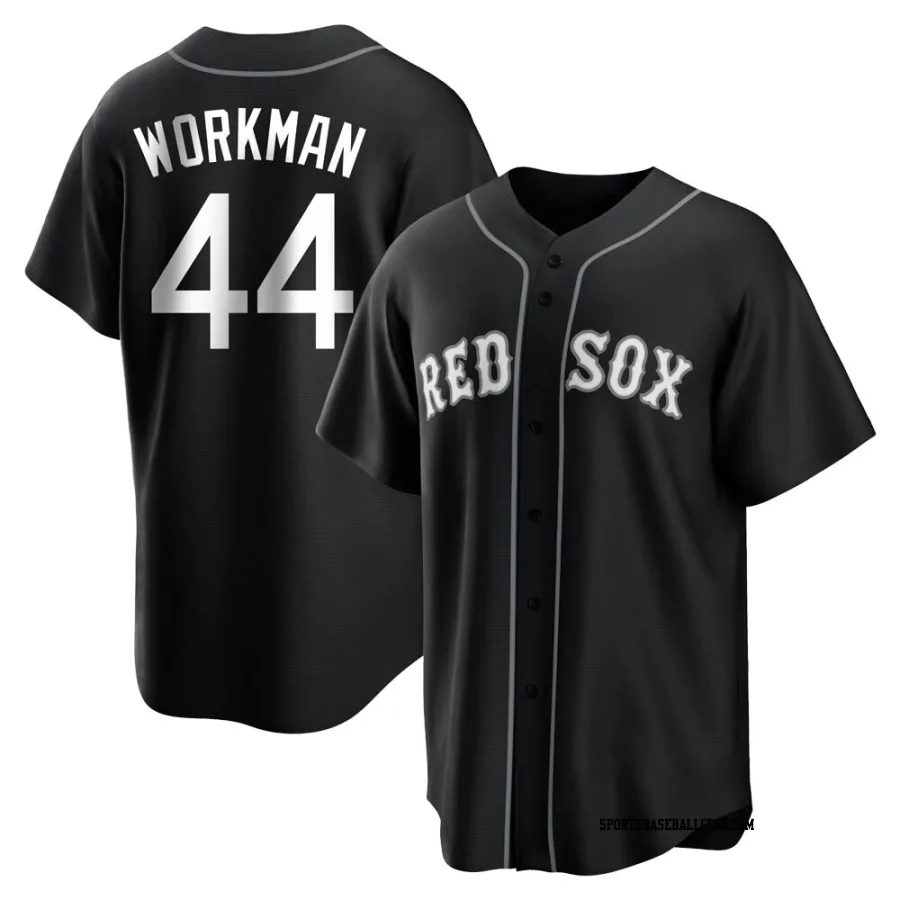Brandon Workman Youth Boston Red Sox Black/White Replica Jersey