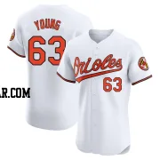 Brandon Young Men's Baltimore Orioles White Elite Home Jersey
