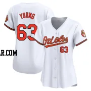 Brandon Young Women's Baltimore Orioles White Limited Home Jersey