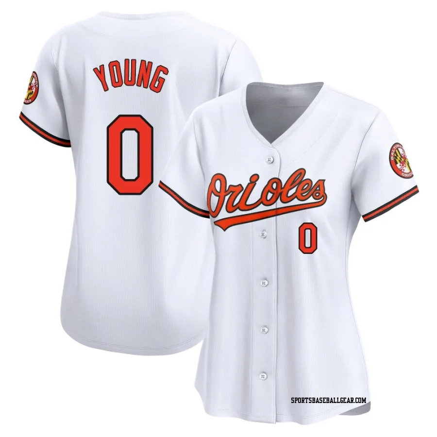 Brandon Young Women's Baltimore Orioles White Limited Home Jersey