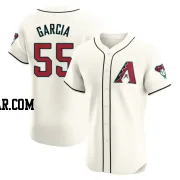 Brandyn Garcia Men's Arizona Diamondbacks Cream Elite Home Jersey