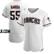 Brandyn Garcia Men's Arizona Diamondbacks White/Crimson Authentic Home Jersey