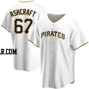 Braxton Ashcraft Men's Pittsburgh Pirates White Replica Home Jersey