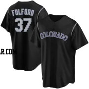 Braxton Fulford Men's Colorado Rockies Black Replica Alternate Jersey