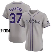 Braxton Fulford Men's Colorado Rockies Gray Elite Road Jersey