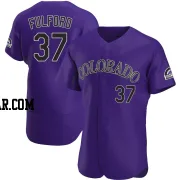 Braxton Fulford Men's Colorado Rockies Purple Authentic Alternate Jersey