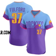 Braxton Fulford Men's Colorado Rockies Purple/Light Elite Blue 2025 City Connect Jersey