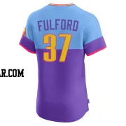 Braxton Fulford Men's Colorado Rockies Purple/Light Elite Blue 2025 City Connect Jersey