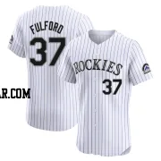Braxton Fulford Men's Colorado Rockies White Elite Home Jersey