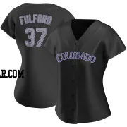 Braxton Fulford Women's Colorado Rockies Black Authentic Alternate Jersey