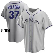 Braxton Fulford Youth Colorado Rockies Gray Replica Road Jersey
