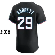 Braxton Garrett Men's Miami Marlins Black Elite Alternate Vapor Premier Jersey