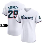 Braxton Garrett Men's Miami Marlins White Elite Home Jersey