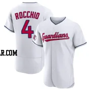 Brayan Rocchio Men's Cleveland Guardians White Authentic Home Jersey