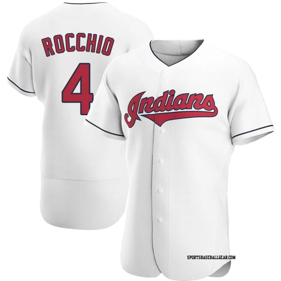 Brayan Rocchio Men's Cleveland Guardians White Authentic Home Jersey