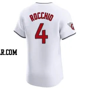 Brayan Rocchio Men's Cleveland Guardians White Elite Home Jersey