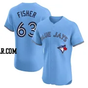 Braydon Fisher Men's Toronto Blue Jays Blue Elite Powder Alternate Jersey