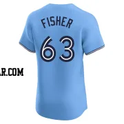 Braydon Fisher Men's Toronto Blue Jays Blue Elite Powder Alternate Jersey