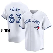 Braydon Fisher Men's Toronto Blue Jays White Limited Home Jersey
