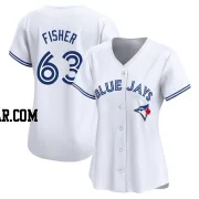 Braydon Fisher Women's Toronto Blue Jays White Limited Home Jersey