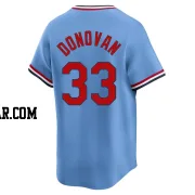 Brendan Donovan Men's St. Louis Cardinals Light Blue Limited Cooperstown Collection Jersey