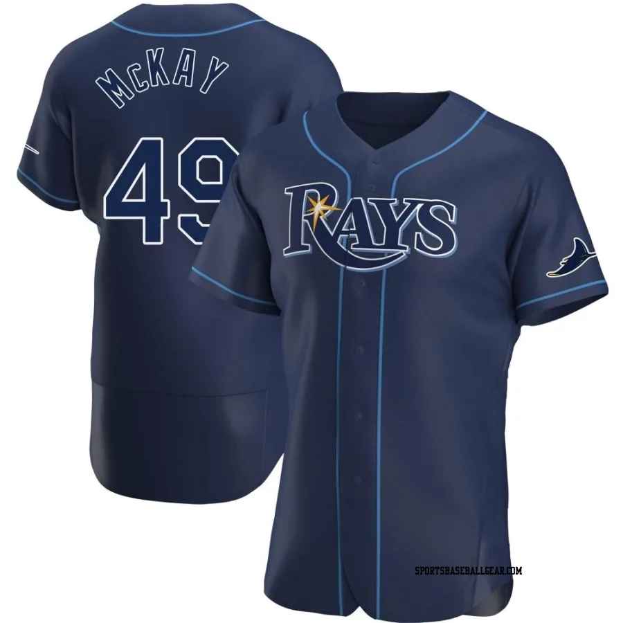 Brendan McKay Men's Tampa Bay Rays Navy Authentic Alternate Jersey