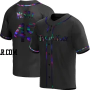 Brendan McKay Youth Tampa Bay Rays Black Holographic Replica Alternate Jersey