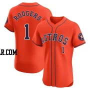 Brendan Rodgers Men's Houston Astros Orange Elite Alternate Vapor Premier Jersey