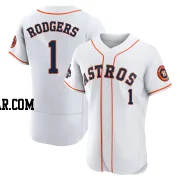 Brendan Rodgers Men's Houston Astros White Authentic 2022 World Series Champions Home Jersey