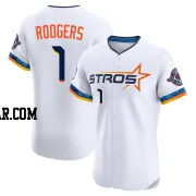 Brendan Rodgers Men's Houston Astros White Elite 2025 City Connect Jersey