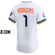 Brendan Rodgers Men's Houston Astros White Elite 2025 City Connect Jersey