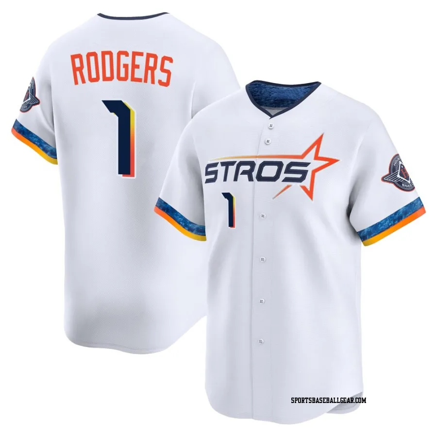 Brendan Rodgers Men's Houston Astros White Limited 2025 City Connect Jersey