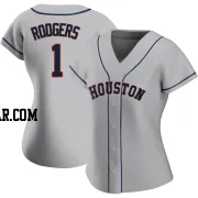 Brendan Rodgers Women's Houston Astros Gray Replica Road 2020 Jersey