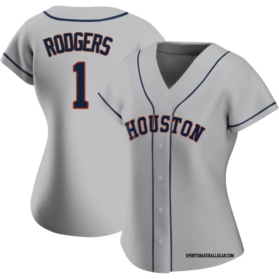 Brendan Rodgers Women's Houston Astros Gray Replica Road 2020 Jersey